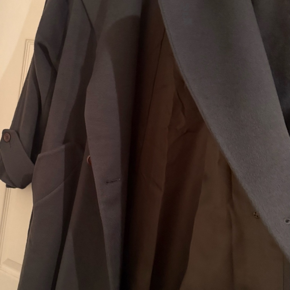 Vintage 100% Wool John Weitz Dark Green Women's Coat - Picture 9 of 16